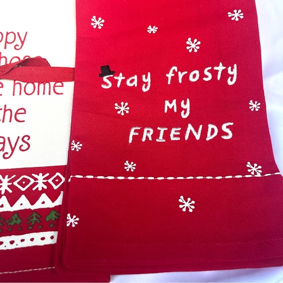 Hallmark Christmas Dishtowels. Set of 2. NWT - Picture 3 of 5